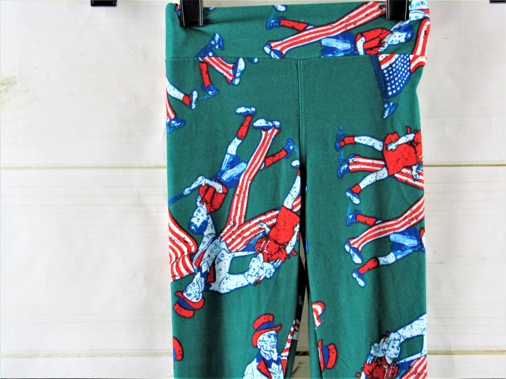 Leggings verts LuLaRoe OS Parade d'enfants DRAPEAU Leggings verts LuLaRoe OS Parade d'enfants DRAPEAU