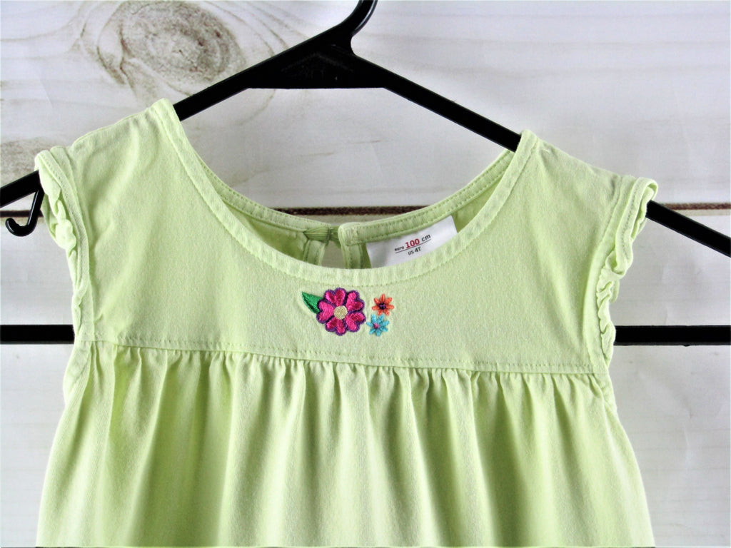 Hanna Andersson Light Green Tiered Dress Size 4T Hanna Andersson Light Green Tiered Dress Size 4T