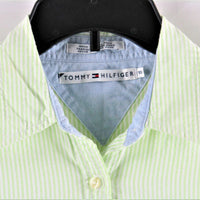 Tommy Hilfiger Sleeveless Collar Button Up Shirt (Size 10)