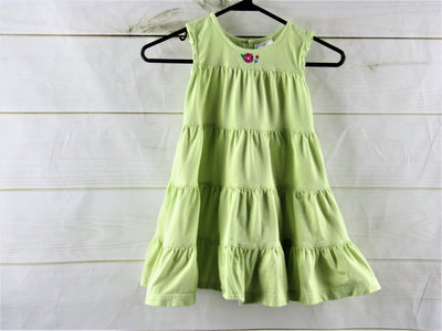 Hanna Andersson Light Green Tiered Dress Size 4T