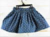 Abercrombie Navy Polka Dot Stretchy Skirt Size Large